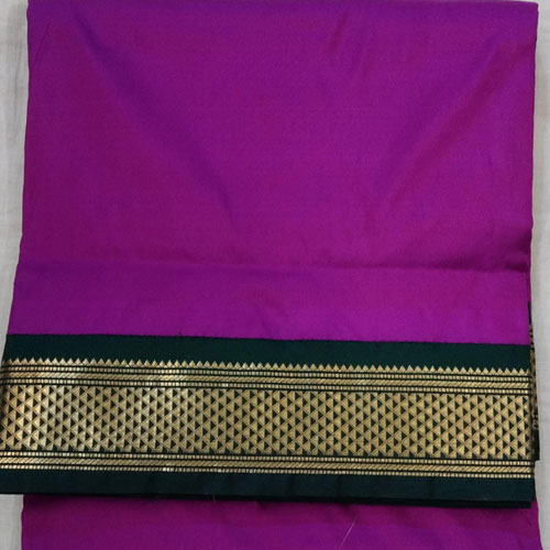 Blue Silk 9 Yard Saree at Rs 1599 in Surat | ID: 2852125260530